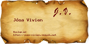 Jósa Vivien névjegykártya