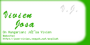 vivien josa business card